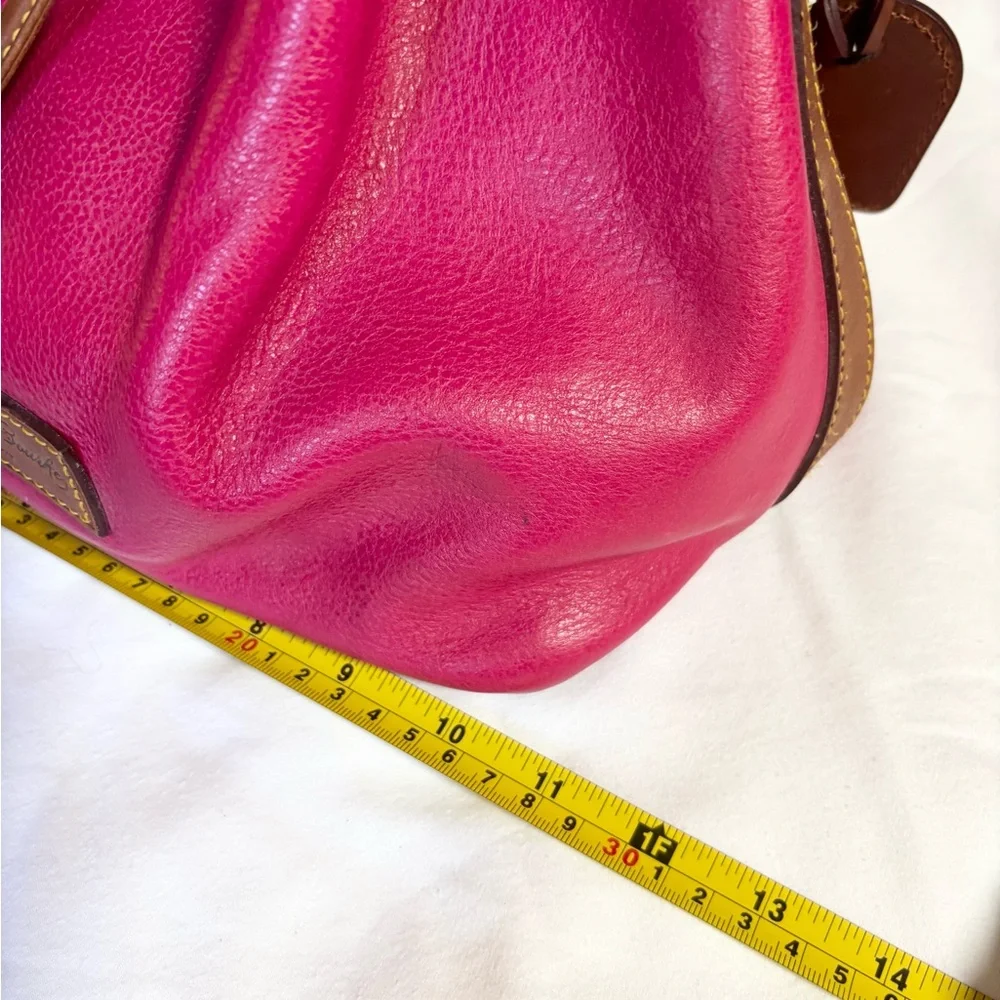 Dooney & Bourke red and Brown vintage bucket Bag